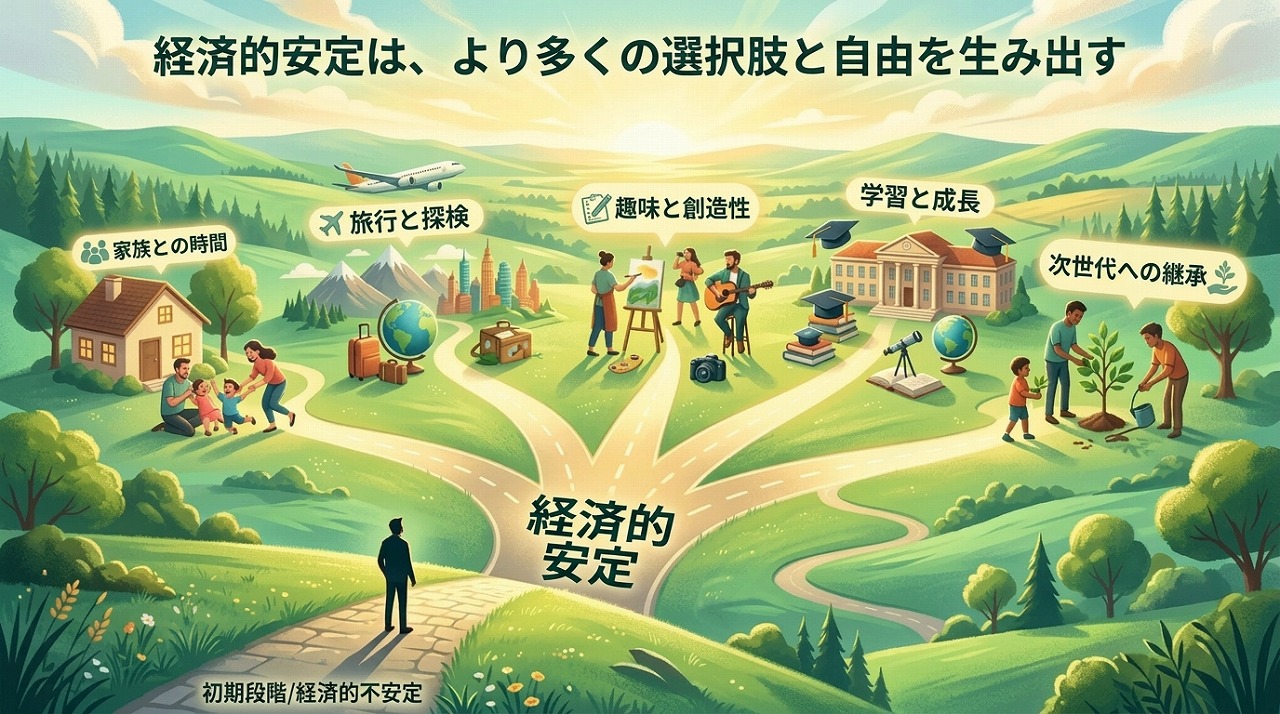 選択肢を増やす、幸福への土台
