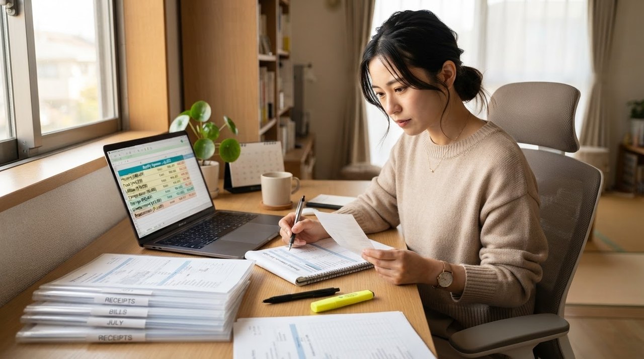 固定費と変動費に分けて家計の支出を整理するイメージ