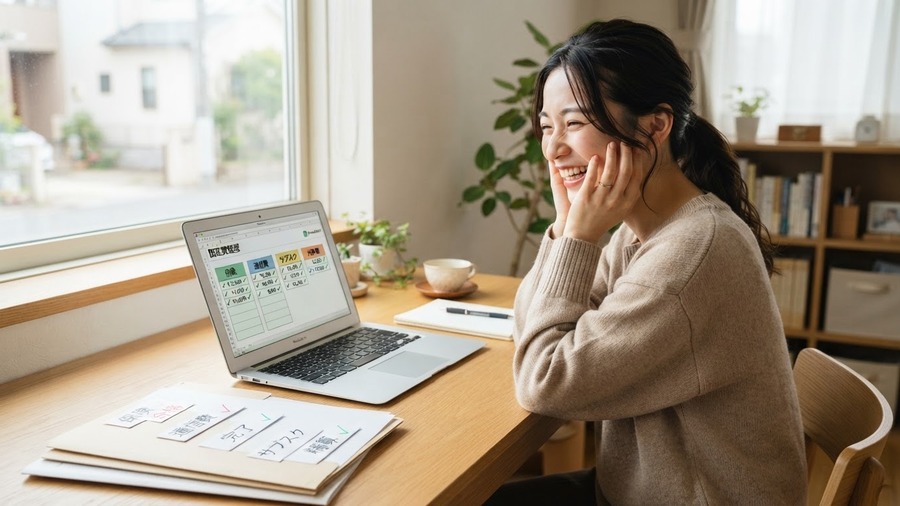 固定費を整理して家計に余裕を作るイメージ