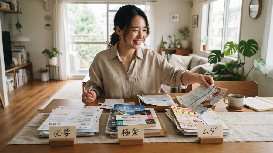 支出を整理しながら家計を前向きに整えるイメージ