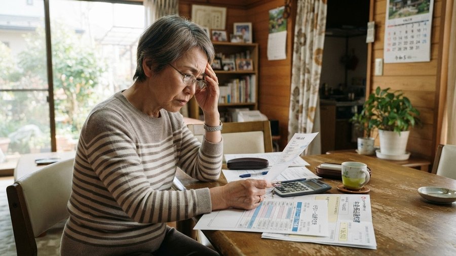 定年後まで住宅ローン返済が続く不安を確認するイメージ