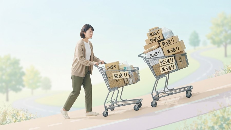 負担を将来へ先送りする構造を表すイメージ