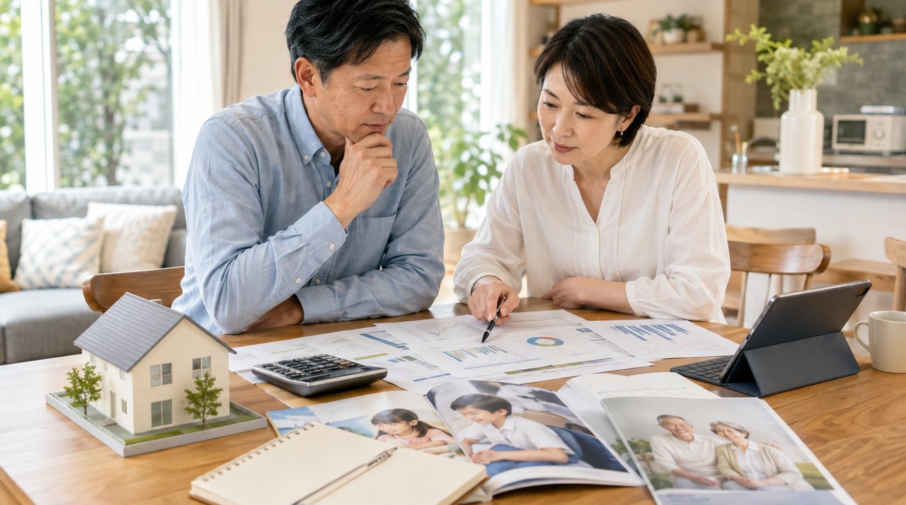家計の全体像を確認しながら将来設計を話し合う夫婦