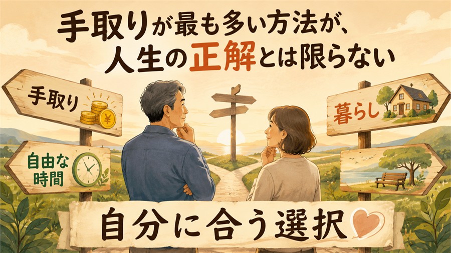 手取りだけでなく自由な時間や暮らしを考えて自分に合う選択をする夫婦