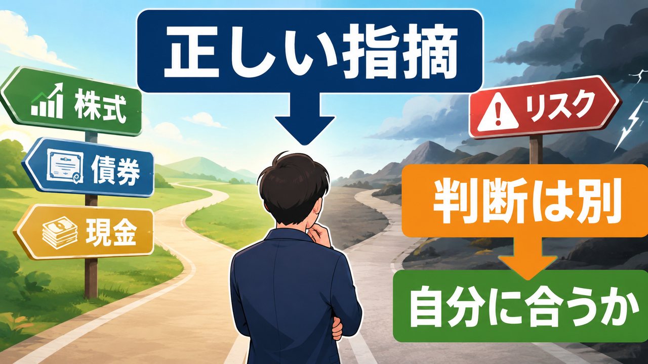 正しい指摘を知ったうえで、自分の目的や引き受けられるリスクに照らして判断する