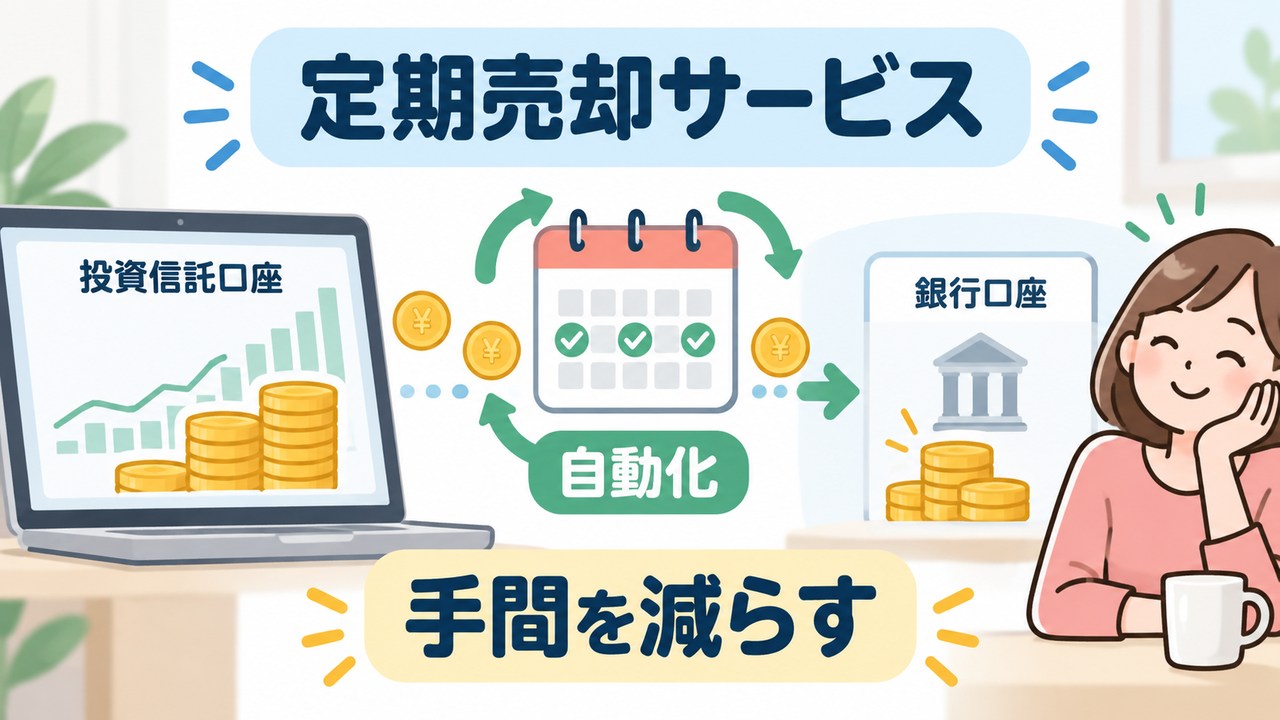 投資信託を定期的に自動売却して受取口座へ入金するサービス