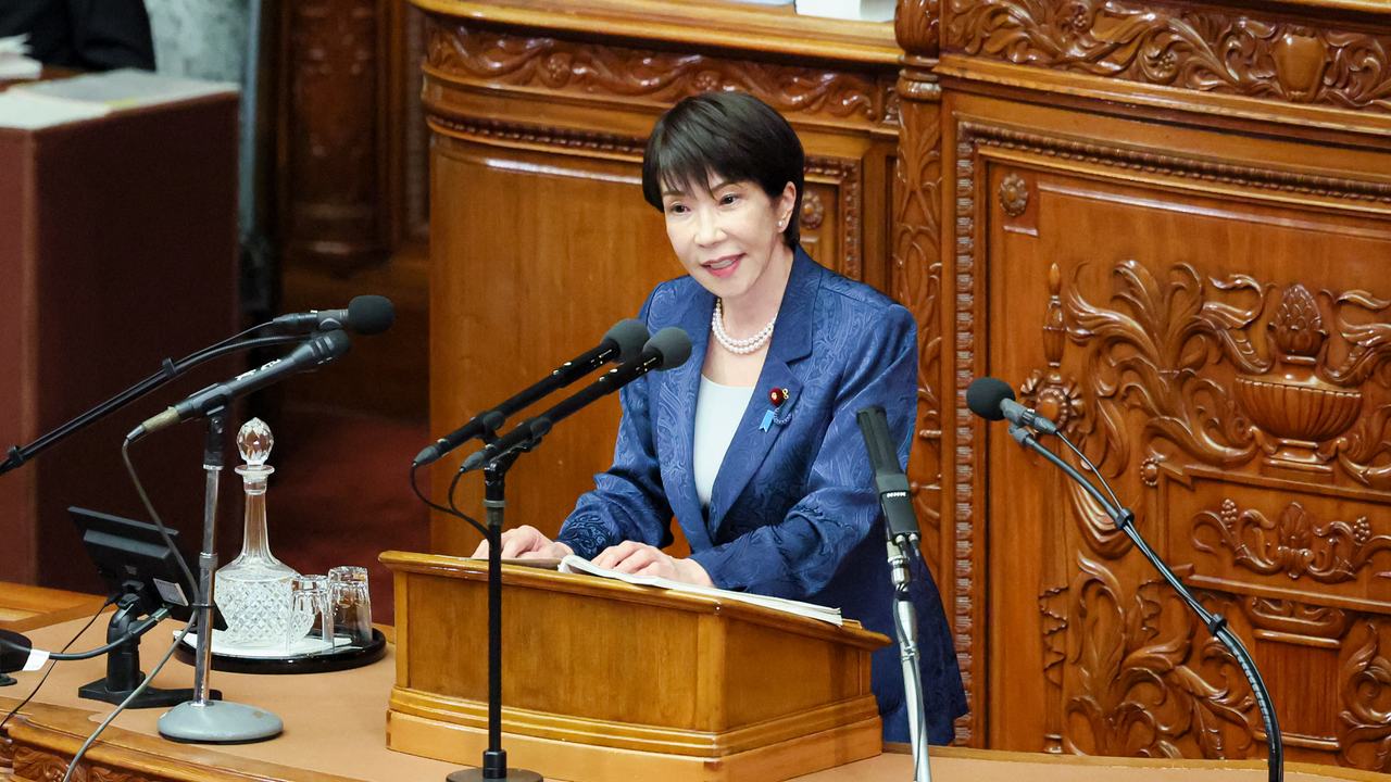 2026年10月5日、衆議院本会議で所信表明演説を行う高市首相