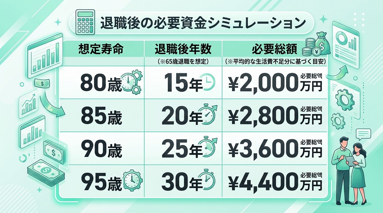 老後資金計算表