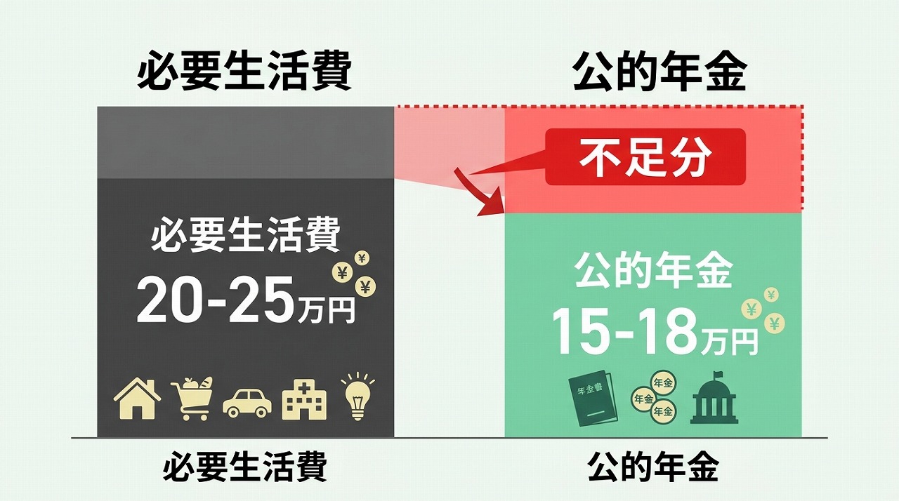 年金ギャップ分析図
