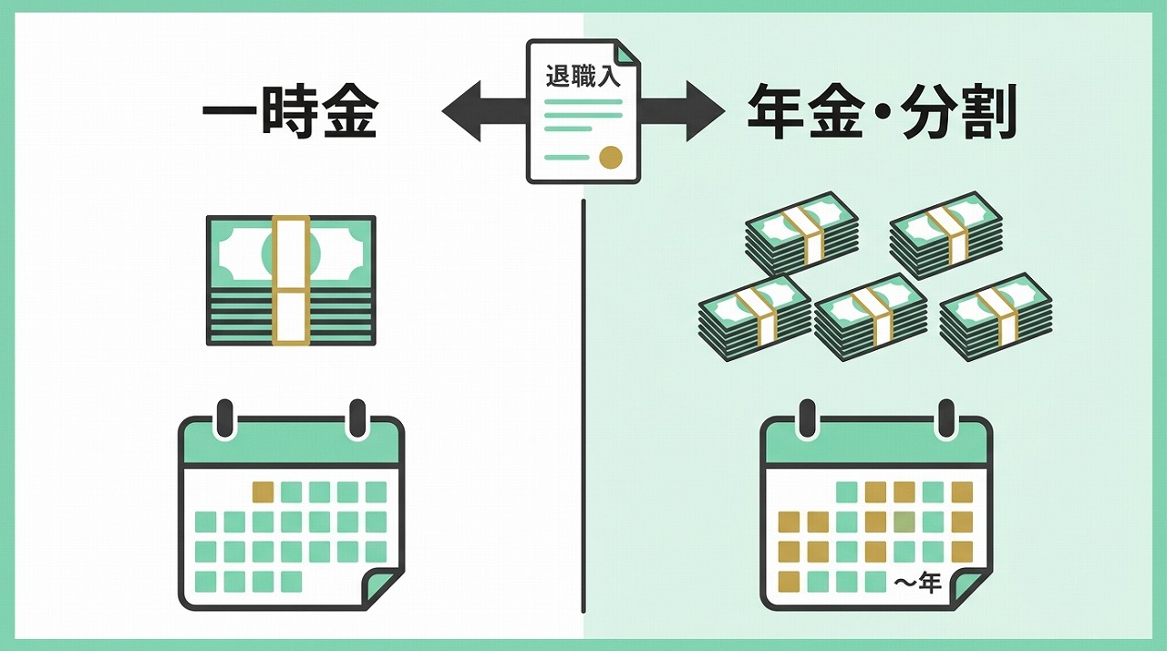 退職金の受け取り方の2種類